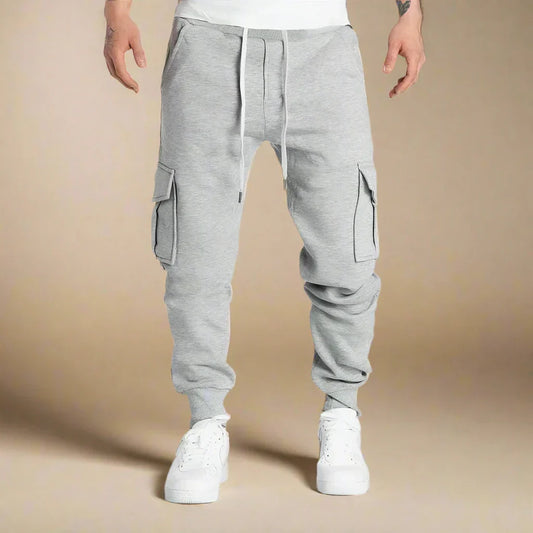 Calvin - Jogging pants cargo da uomo con multiple tasche per comfort e stile