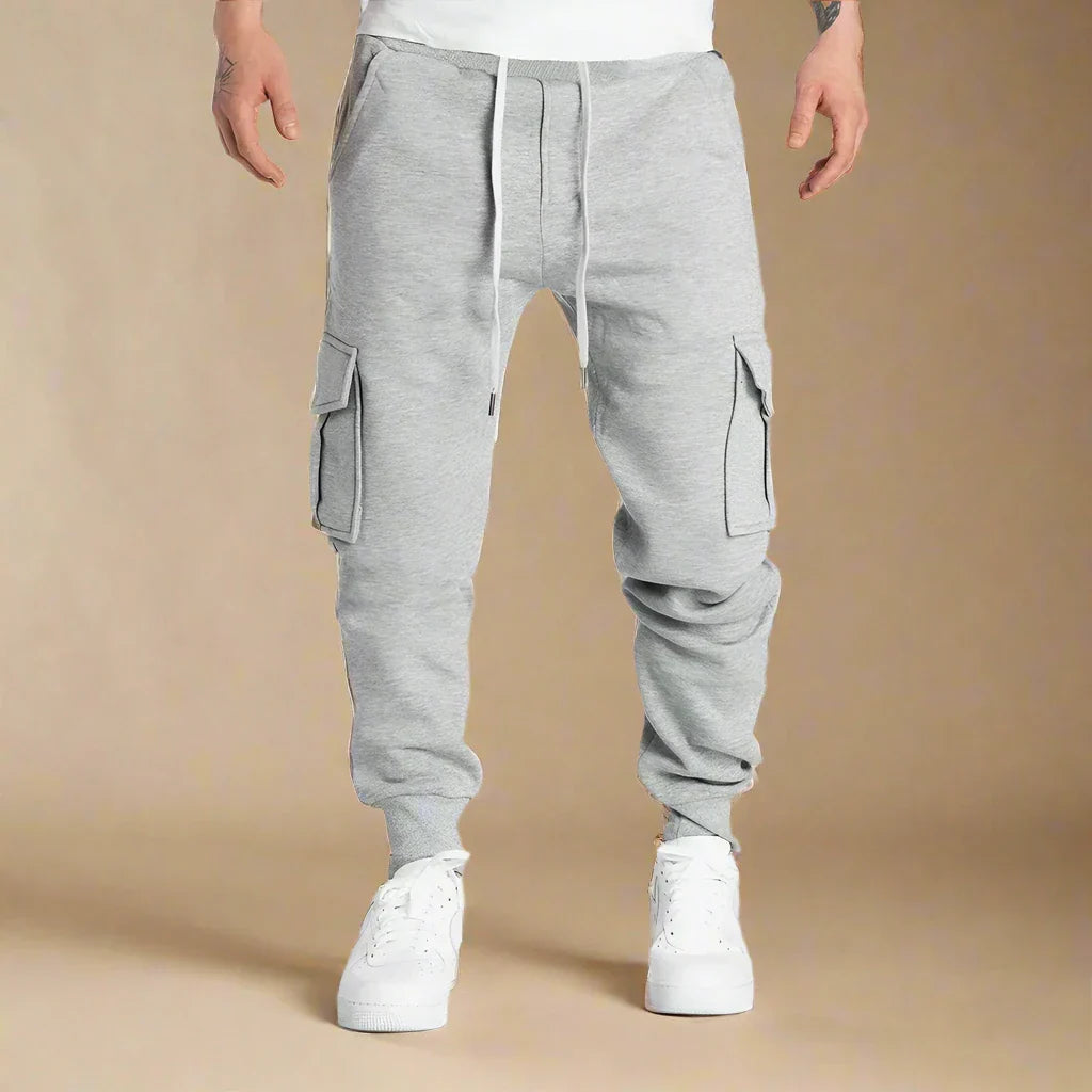 Calvin - Jogging pants cargo da uomo con multiple tasche per comfort e stile