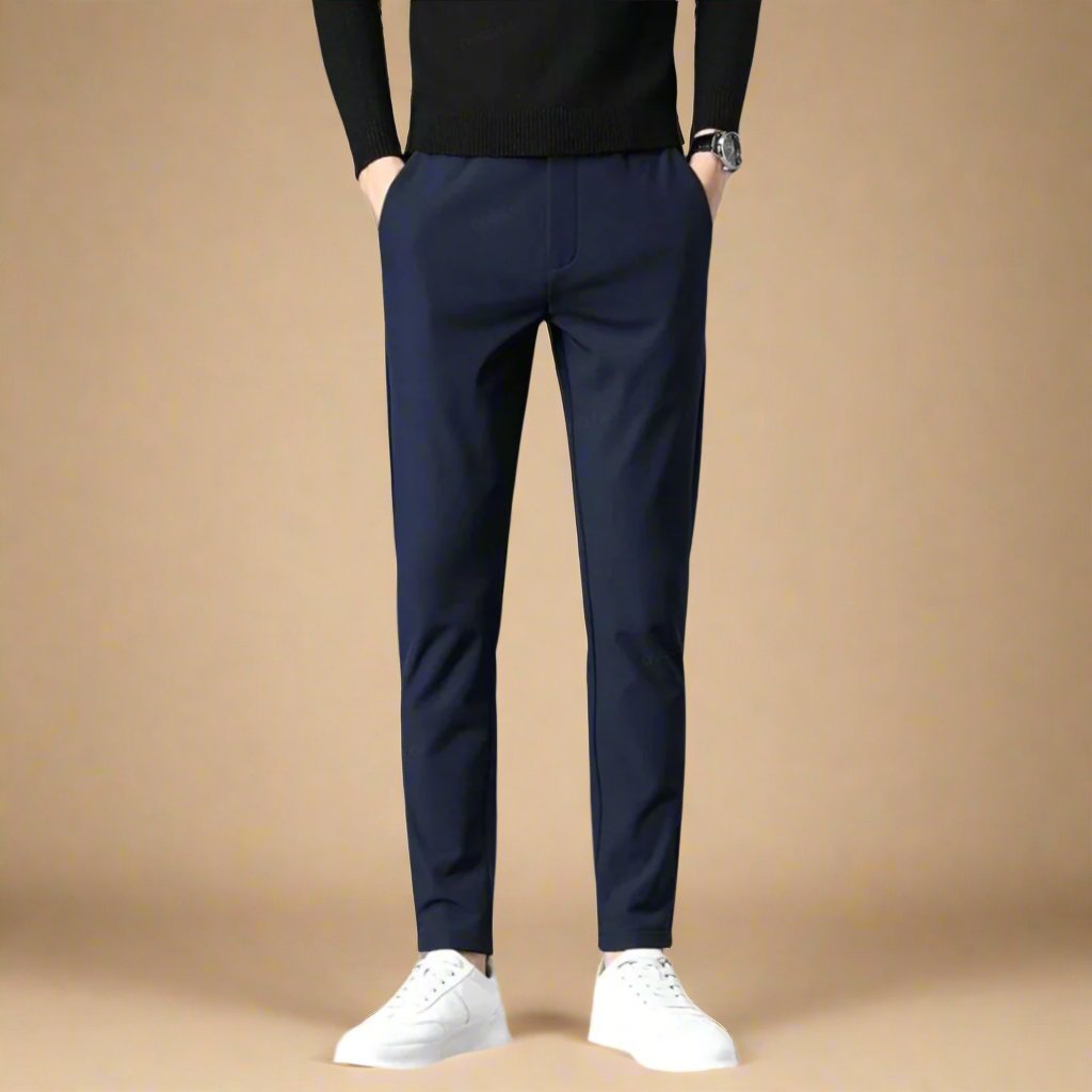 Marco - Pantaloni slim fit con elastico per un comfort elegante