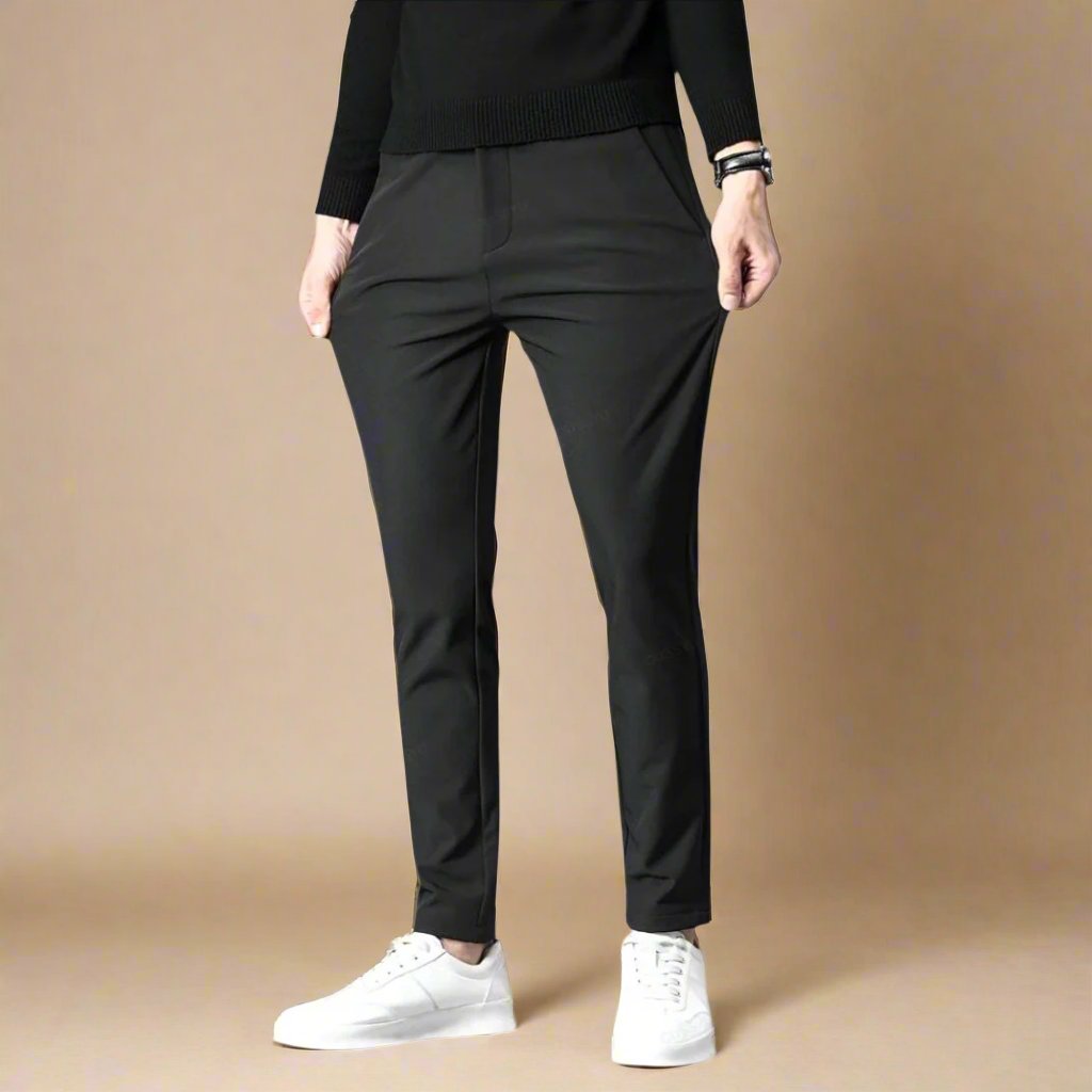 Marco - Pantaloni slim fit con elastico per un comfort elegante