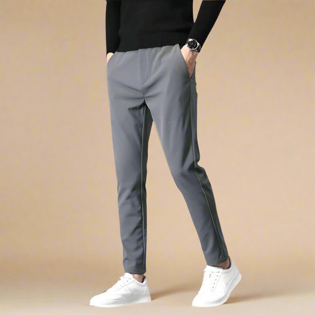 Marco - Pantaloni slim fit con elastico per un comfort elegante