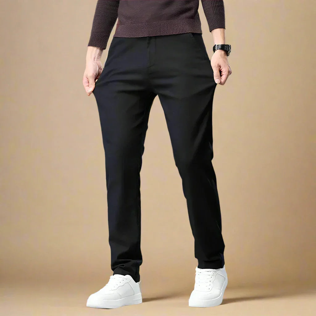 Pantaloni casual eleganti in cotone elasticizzato per uomo - Modello Alessandro