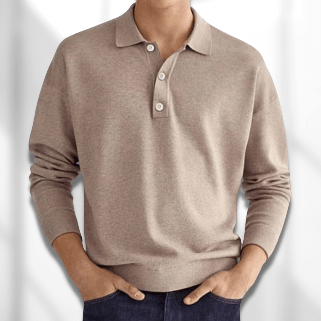 Leonardo - Pullover polo elegante e versatile per uomo