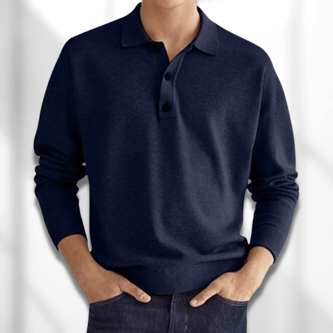 Leonardo - Pullover polo elegante e versatile per uomo