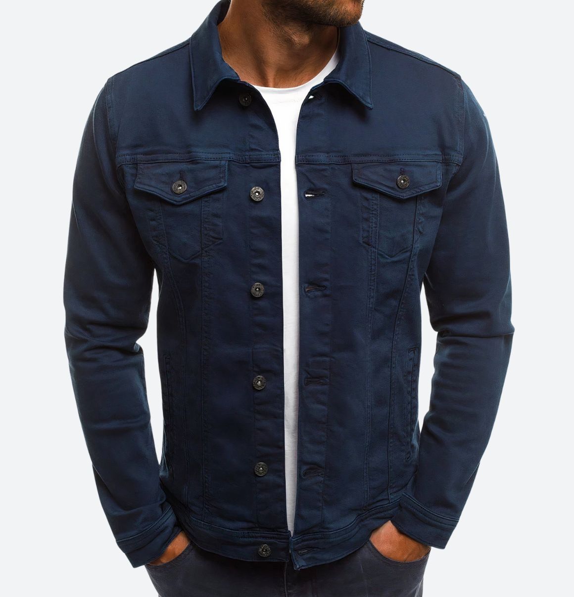 Giacca in Denim per Uomo Mode Baron