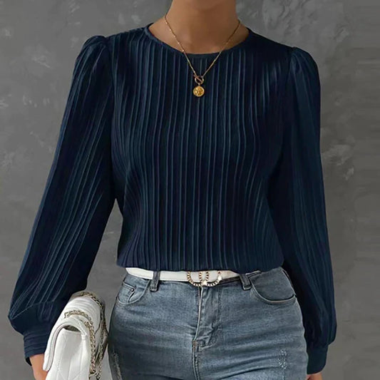 Blusa Plissettata Elegante Adelasia per Donna