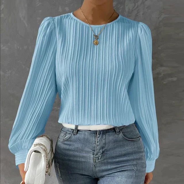Blusa Plissettata Elegante Adelasia per Donna
