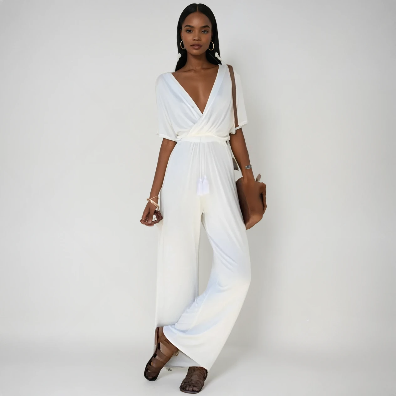 Elegante e Lusinghiero Jumpsuit per uno Stile Senza Sforzo Stile Italiano