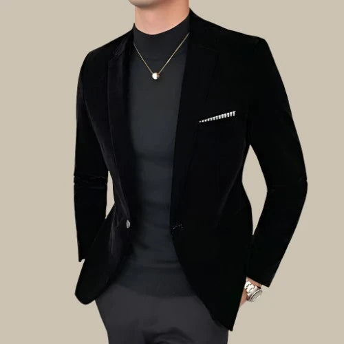 Luca - Blazer in velluto slim fit di alta qualità per uomo