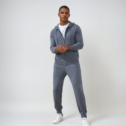 Pantaloni Eleganti in Cashmere Grigio Scuro – Lusso & Comfort