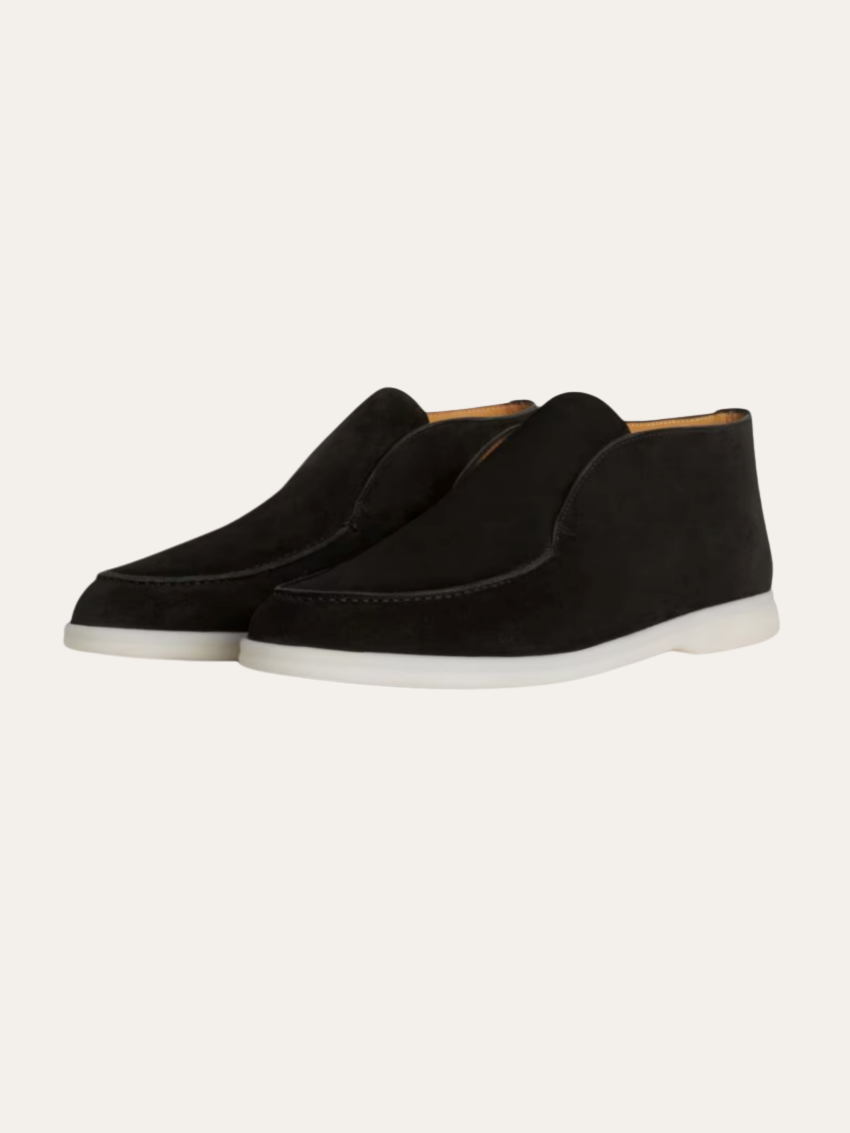 Eleganti Mocassini in Camoscio Nero - Comfort e Stile