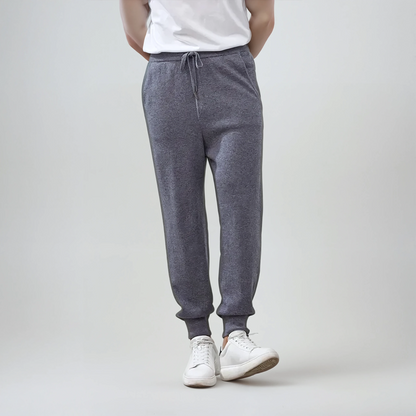 Pantaloni Eleganti in Cashmere Grigio Scuro – Lusso & Comfort