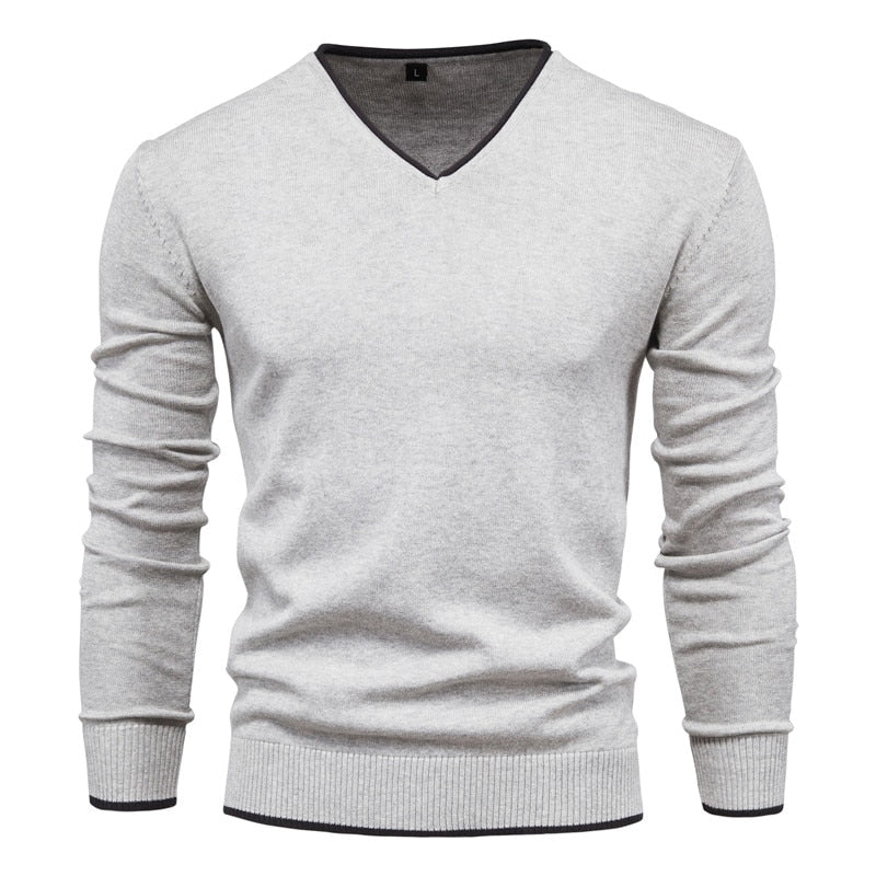 Soren - Maglione Slim-Fit con Scollo a V per Uomo