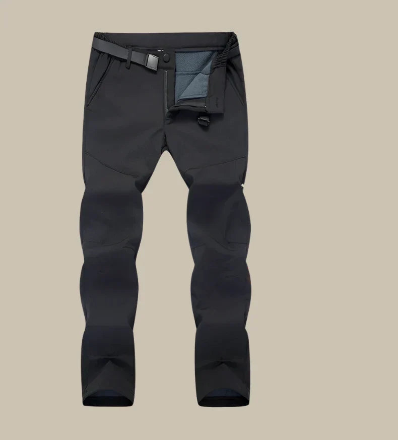 Marco - Pantaloni da sci softshell impermeabili e caldi con fodera in pile