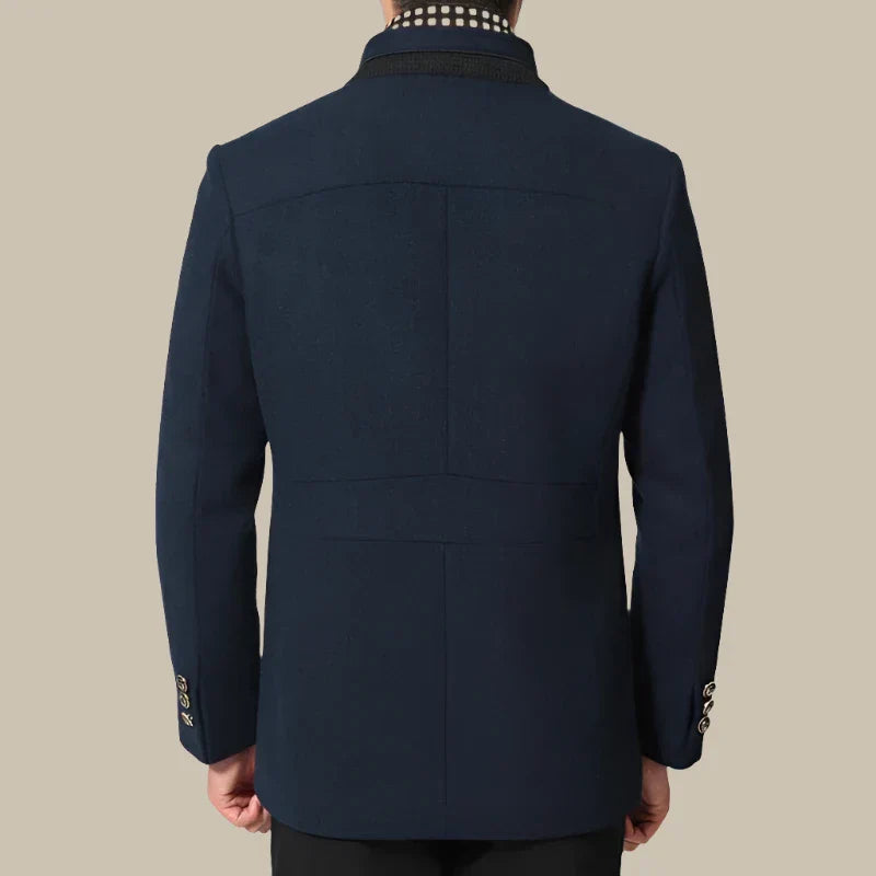 Jacob Coat | Lana Net cappotto invernale lungo uomo