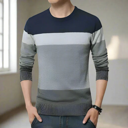 Rivello - Maglione moderno a righe per uomo con comfort e stile