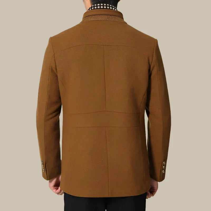 Jacob Coat | Lana Net cappotto invernale lungo uomo