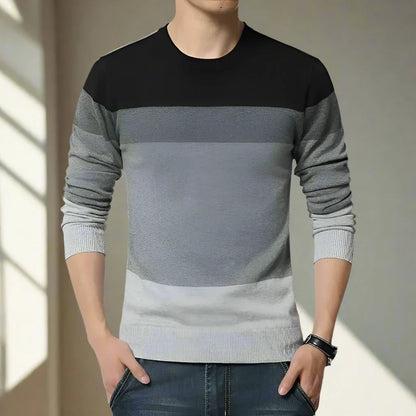 Rivello - Maglione moderno a righe per uomo con comfort e stile