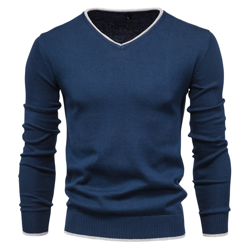 Soren - Maglione Slim-Fit con Scollo a V per Uomo