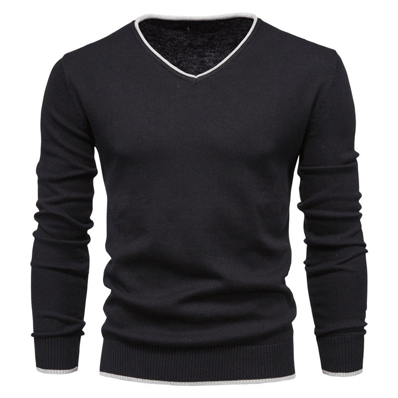 Soren - Maglione Slim-Fit con Scollo a V per Uomo