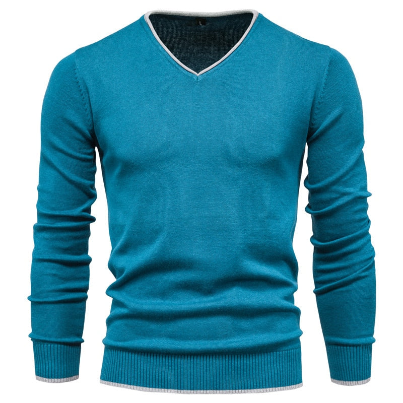 Soren - Maglione Slim-Fit con Scollo a V per Uomo