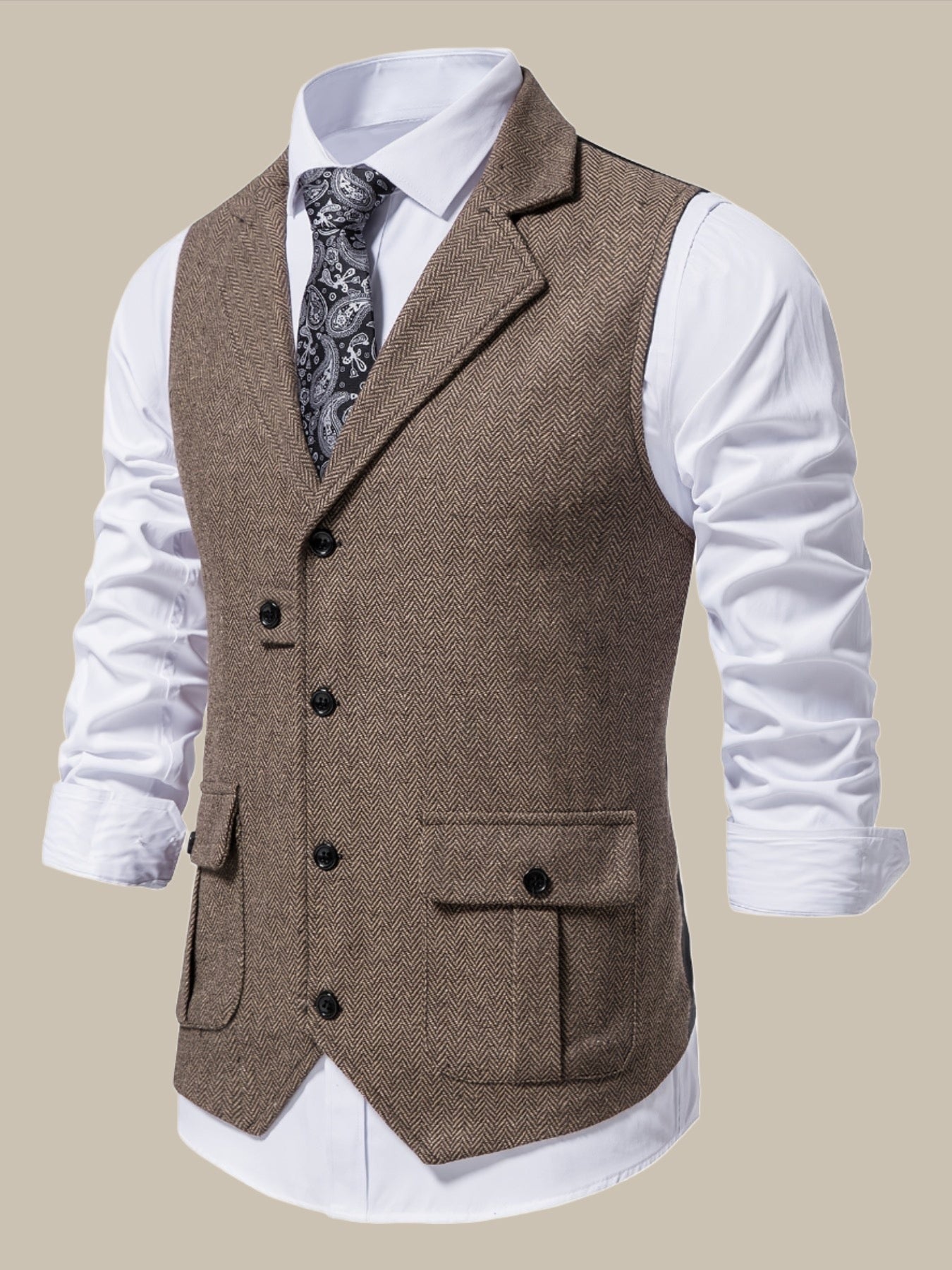 Gilet in tweed Carlisto | Elegante gilet da uomo per un look d'epoca raffinato