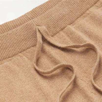 Pantaloni in Cashmere Kaki – Lusso, Eleganza & Morbidezza