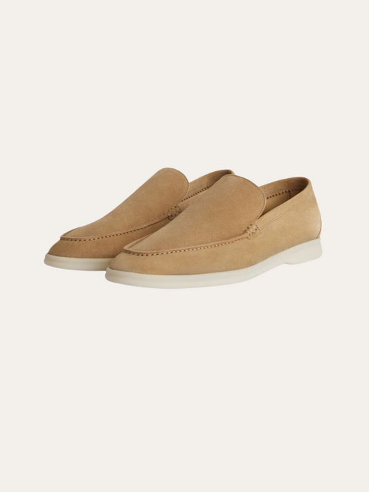 Mocassini Suede Khaki – Calzature Artigianali Eleganti