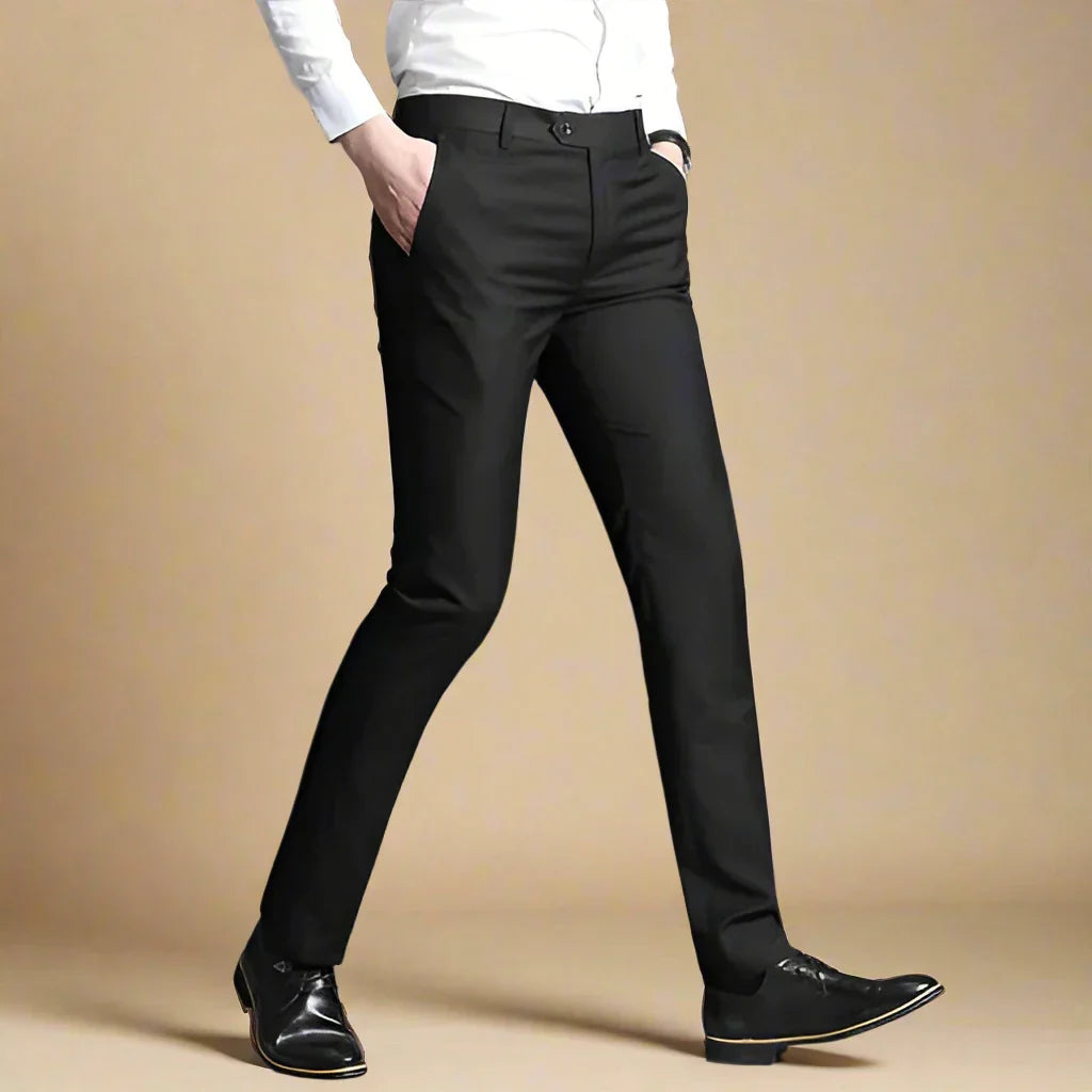 Marco - Pantaloni classici striature senza pieghe per un look impeccabile