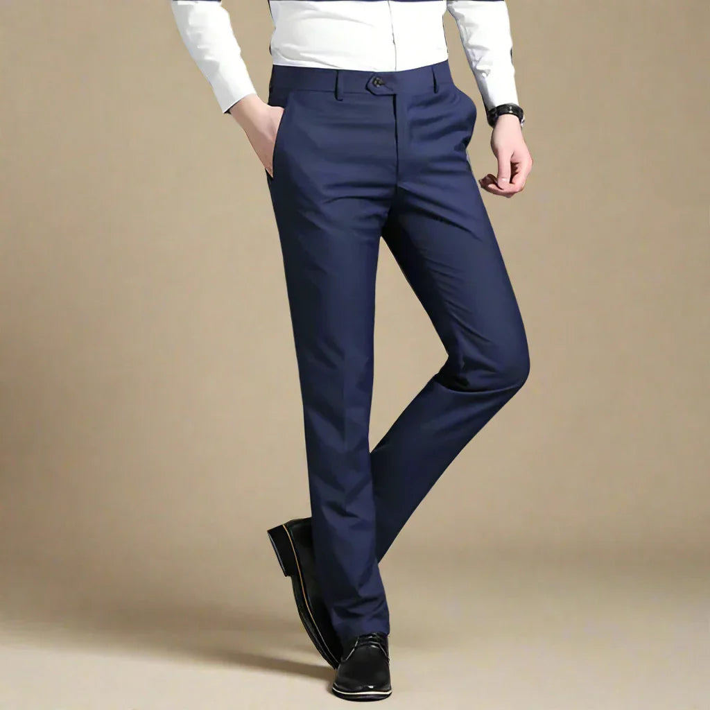 Marco - Pantaloni classici striature senza pieghe per un look impeccabile