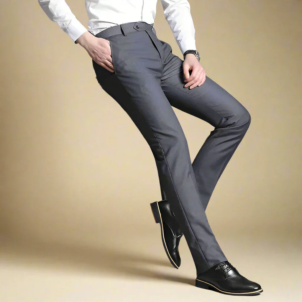 Marco - Pantaloni classici striature senza pieghe per un look impeccabile