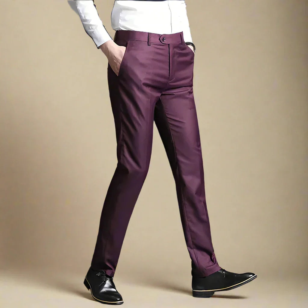 Marco - Pantaloni classici striature senza pieghe per un look impeccabile