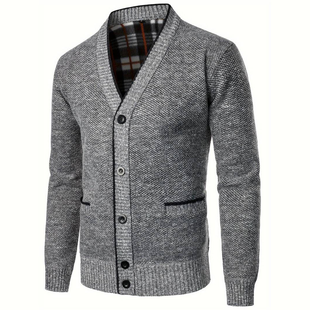 Etta - Cardigan da uomo con scollo a V