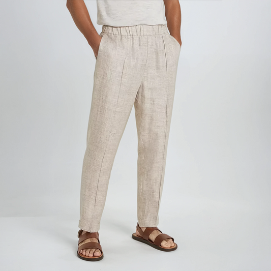 Pantaloni in Lino Beige – Stile Estivo Elegante & Leggero