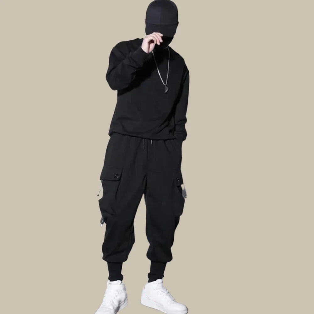 Pantaloni cargo stretch da uomo per streetwear Big Boi