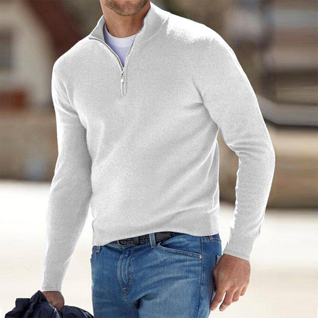 Hawthorne - Maglione Caldo e alla Moda con Mezza Zip per Uomo