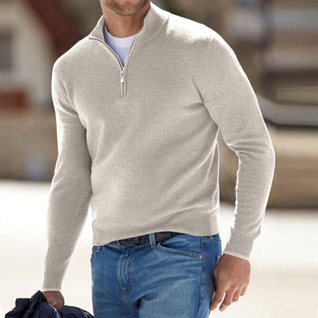 Hawthorne - Maglione Caldo e alla Moda con Mezza Zip per Uomo