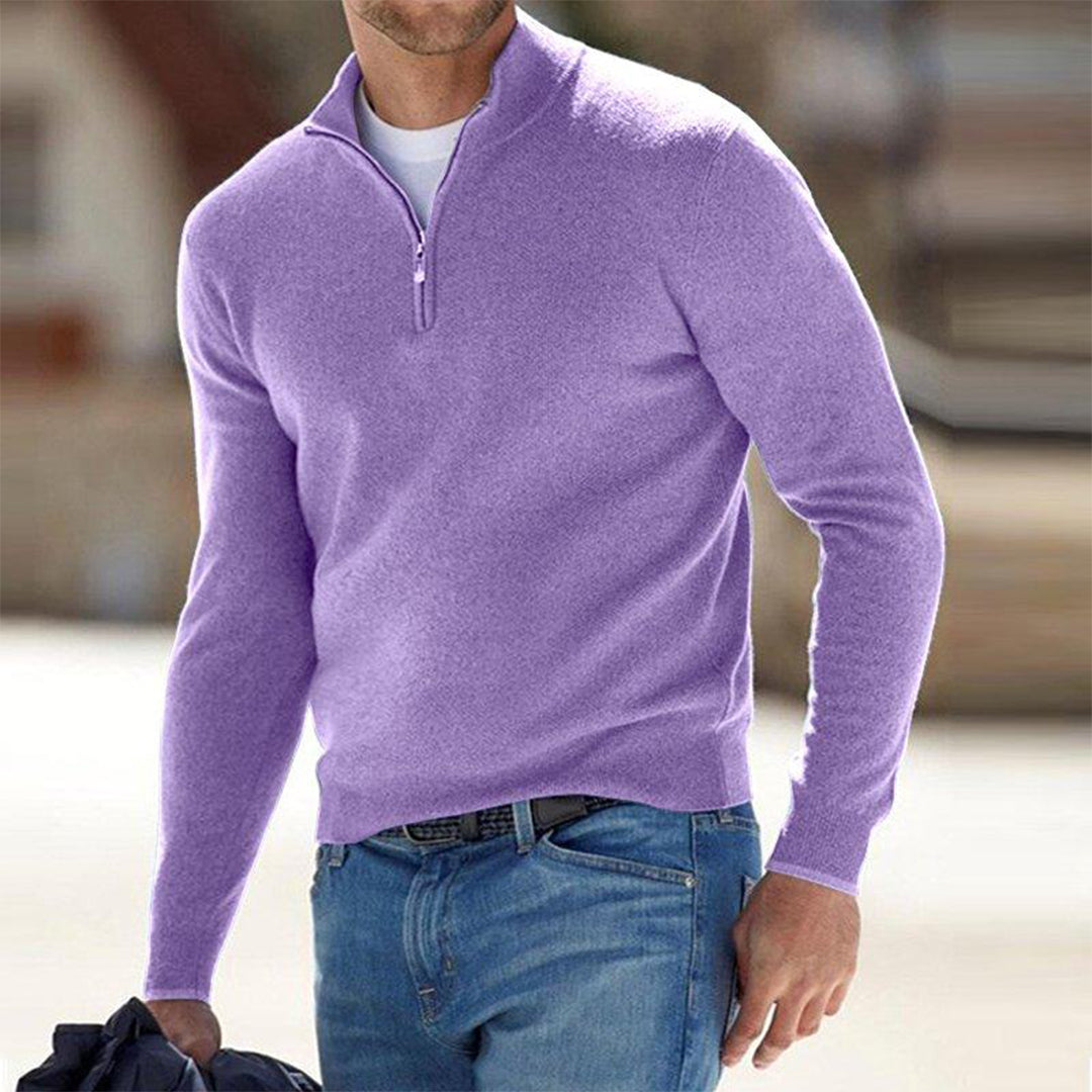 Hawthorne - Maglione Caldo e alla Moda con Mezza Zip per Uomo