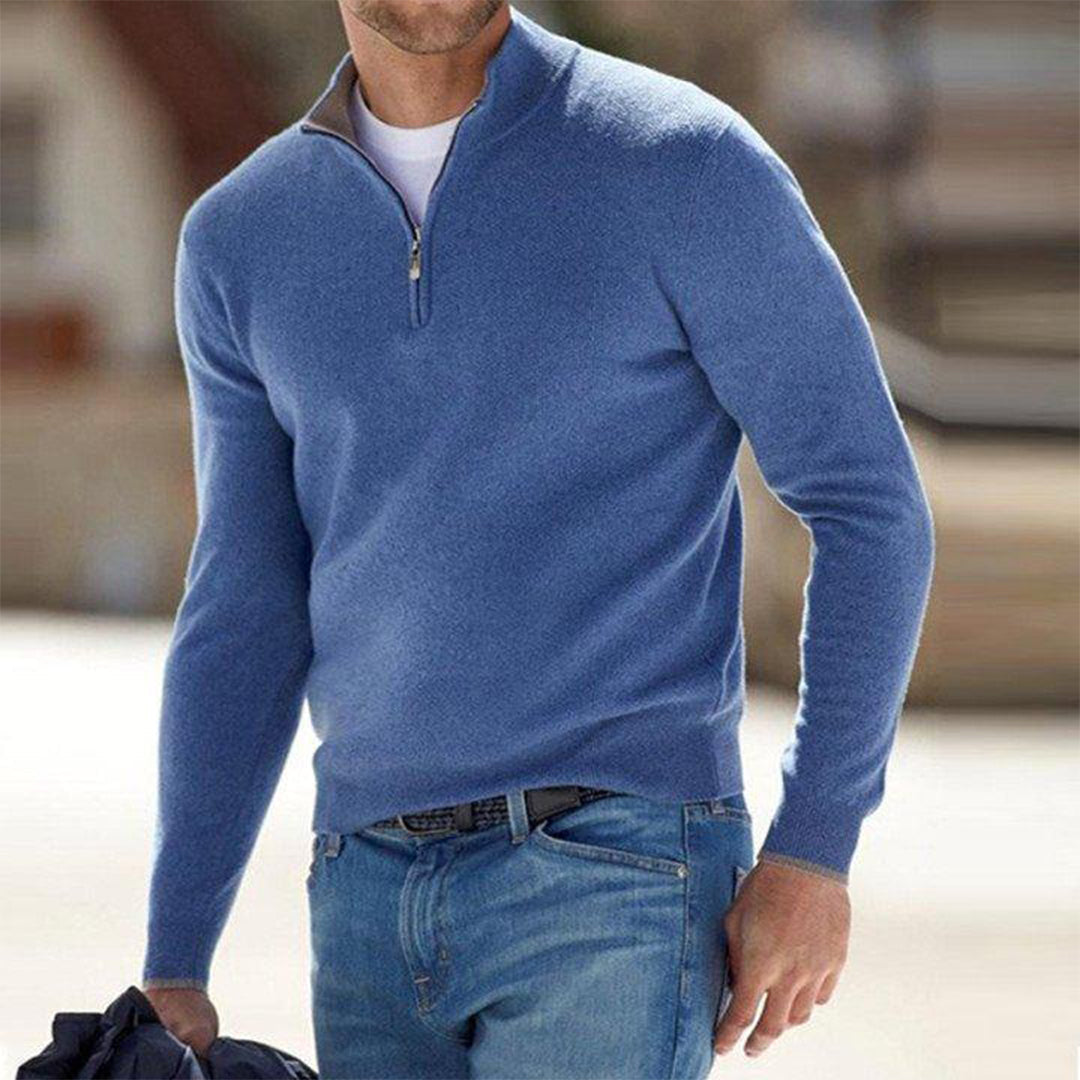 Hawthorne - Maglione Caldo e alla Moda con Mezza Zip per Uomo