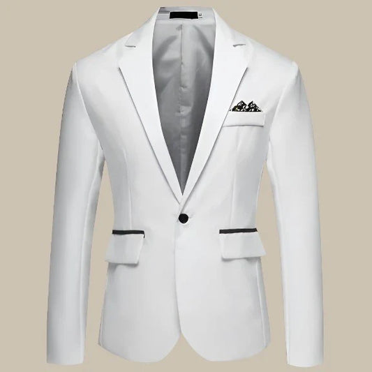 Luca - Blazer slim fit elegante in stile italiano per uomini