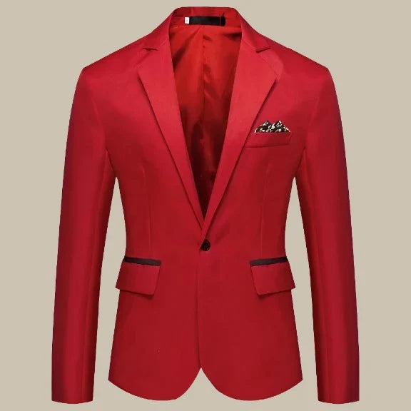 Luca - Blazer slim fit elegante in stile italiano per uomini