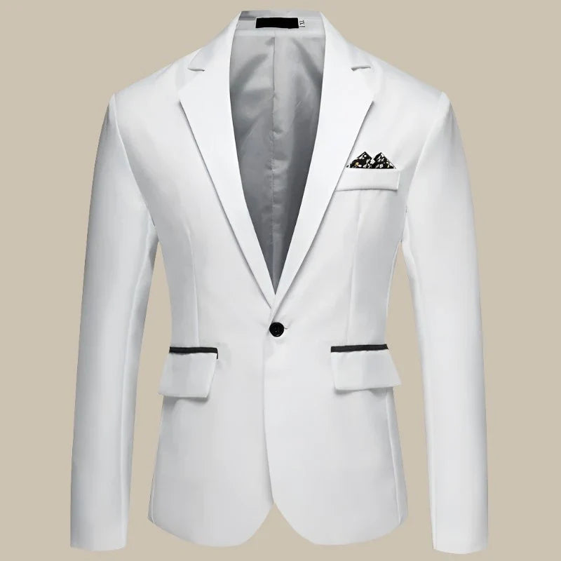 Luca - Blazer slim fit elegante in stile italiano per uomini