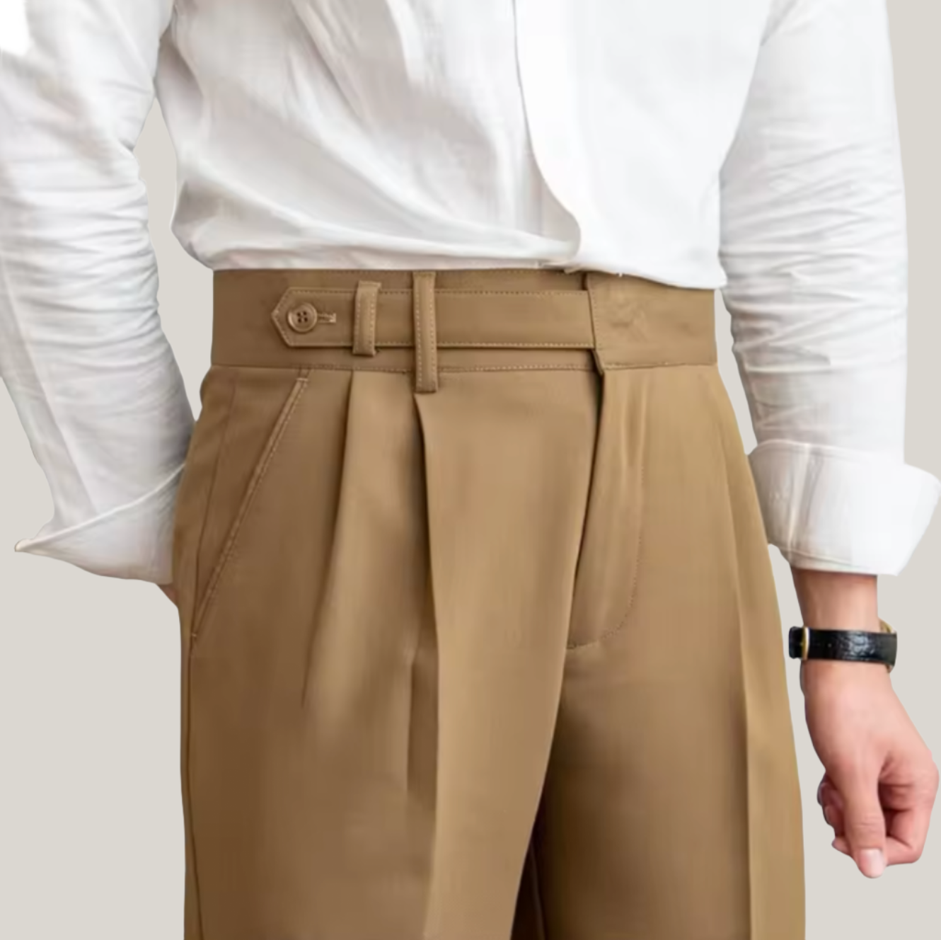 Pantaloni a vita alta per uomo: eleganza e comfort senza tempo