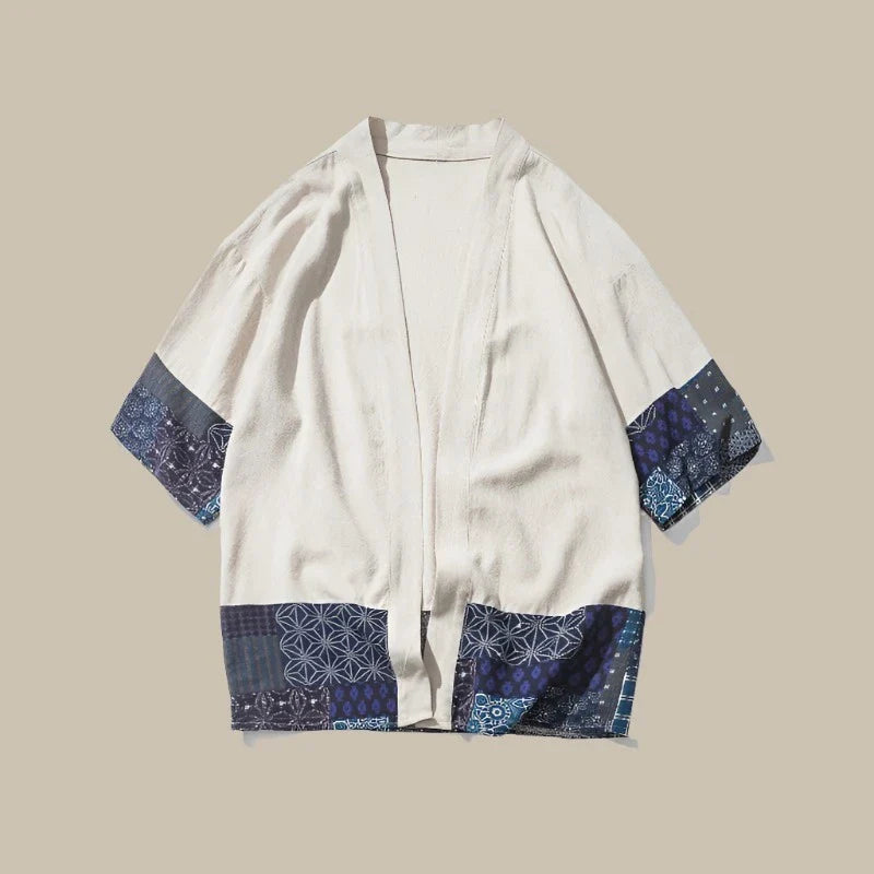 Marco - Kimono casual in lino/cotone per un look streetwear alla moda