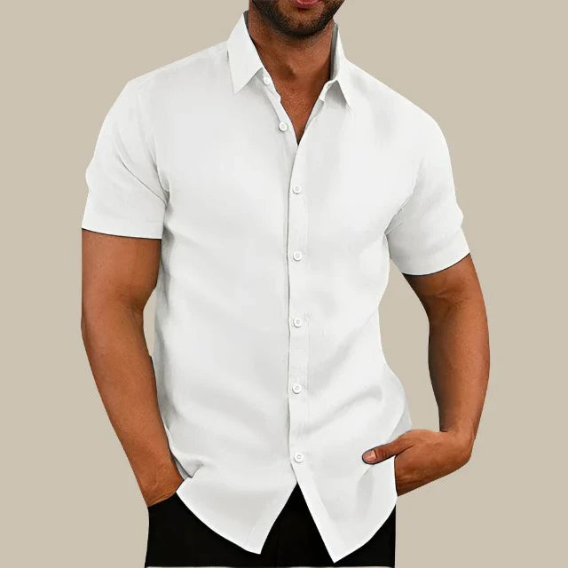 Marco - Camicia casual a maniche corte per un look urbano elegante