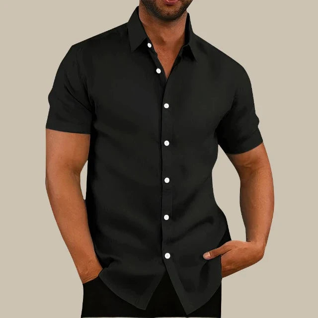 Marco - Camicia casual a maniche corte per un look urbano elegante