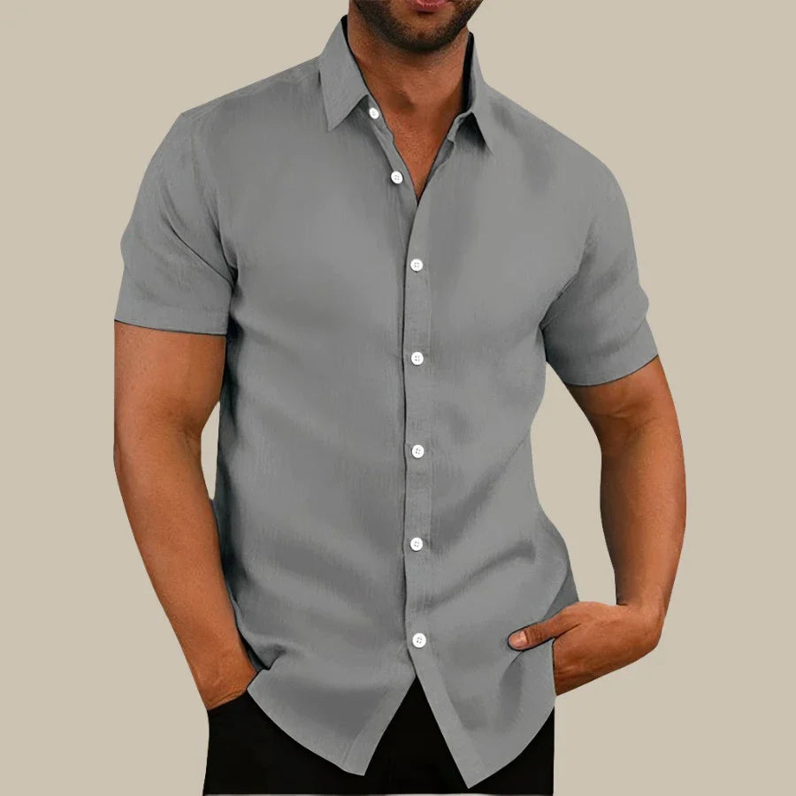 Marco - Camicia casual a maniche corte per un look urbano elegante