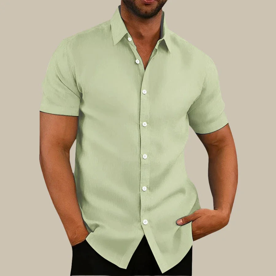 Marco - Camicia casual a maniche corte per un look urbano elegante