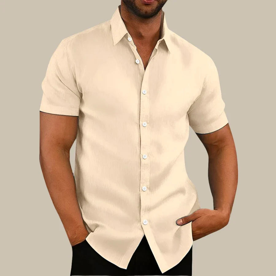 Marco - Camicia casual a maniche corte per un look urbano elegante