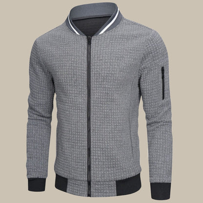 Marco - Maglione bomber Zeta con design a nido d'ape per look casual raffinato